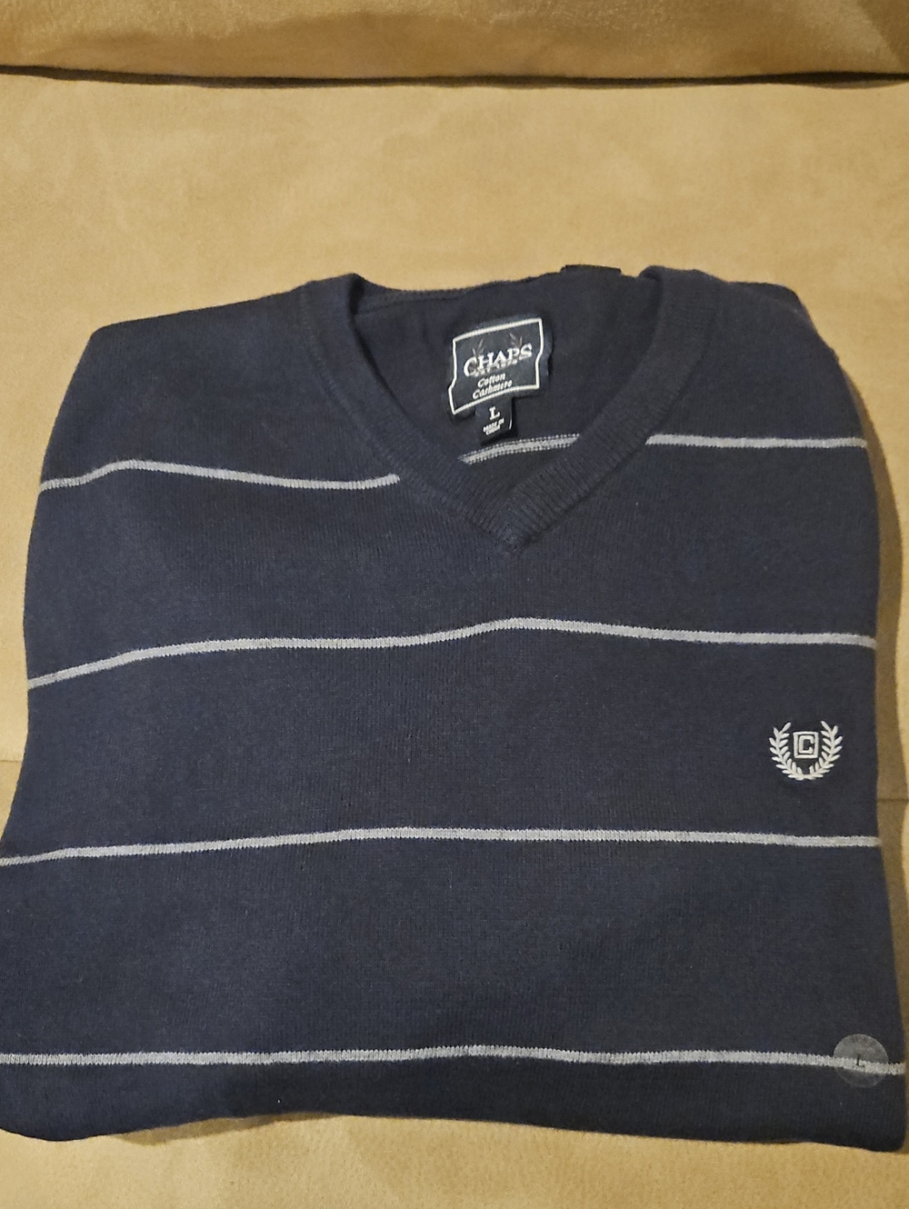Chaps Men’s Navy V-Neck Sweater